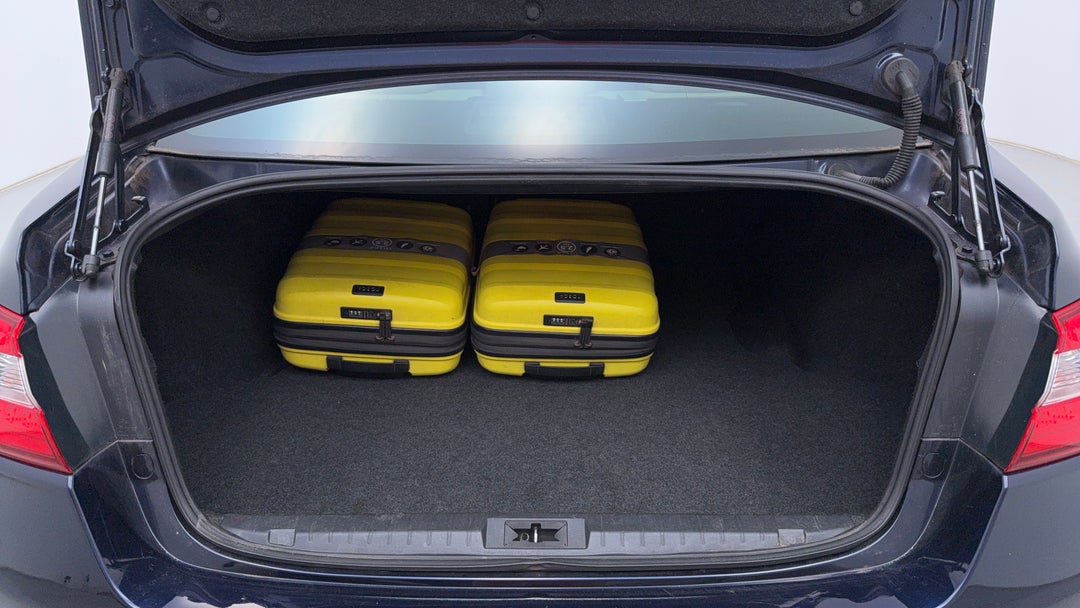 Boot Inside View with Luggage