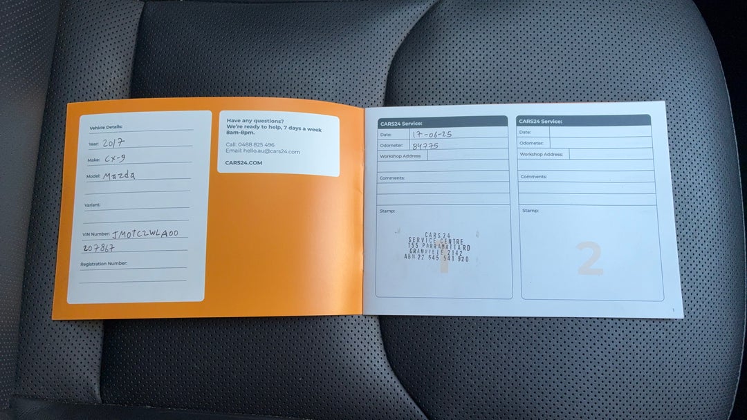 2017 Mazda CX-9 Touring (fwd), Automatic, 84833 km, Service History