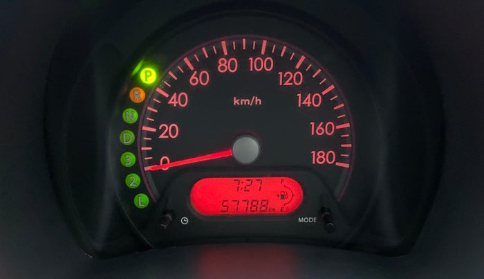 2011 Maruti A Star VXI (ABS) AT, Petrol, Automatic, 57,788 km, Odometer Image