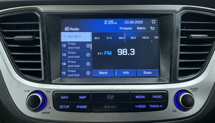 2018 Hyundai Verna 1.6 CRDI SX, Diesel, Manual, 56,082 km, Infotainment System