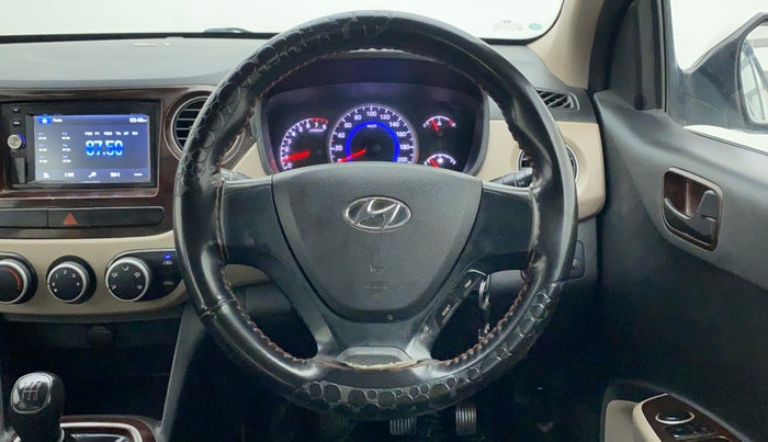 2018 Hyundai Grand i10 MAGNA 1.2 KAPPA VTVT, CNG, Manual, 47,633 km, Steering Wheel Close Up