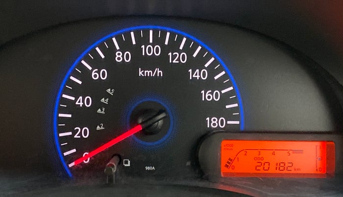 2016 Datsun Go T, Petrol, Manual, 20,216 km, Odometer Image