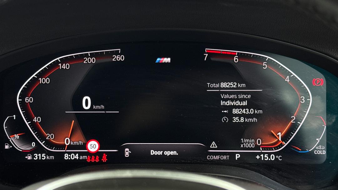 2020 BMW X3 xDrive30i M Sport, Automatic, 88243 km, Odometer View