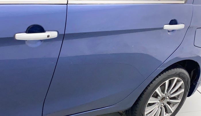 2018 Maruti Ciaz ALPHA 1.5 SHVS PETROL, Petrol, Manual, 62,041 km, Rear left door - Minor scratches