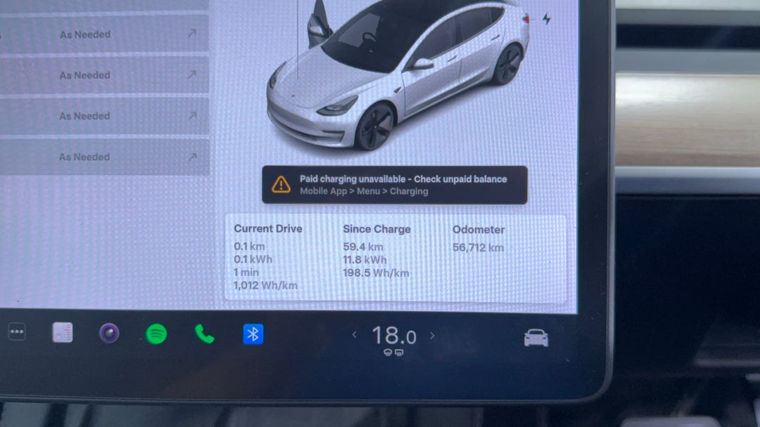 2021 Tesla Model 3 Standard Range Plus RWD, Automatic, 56712 km, Odometer View
