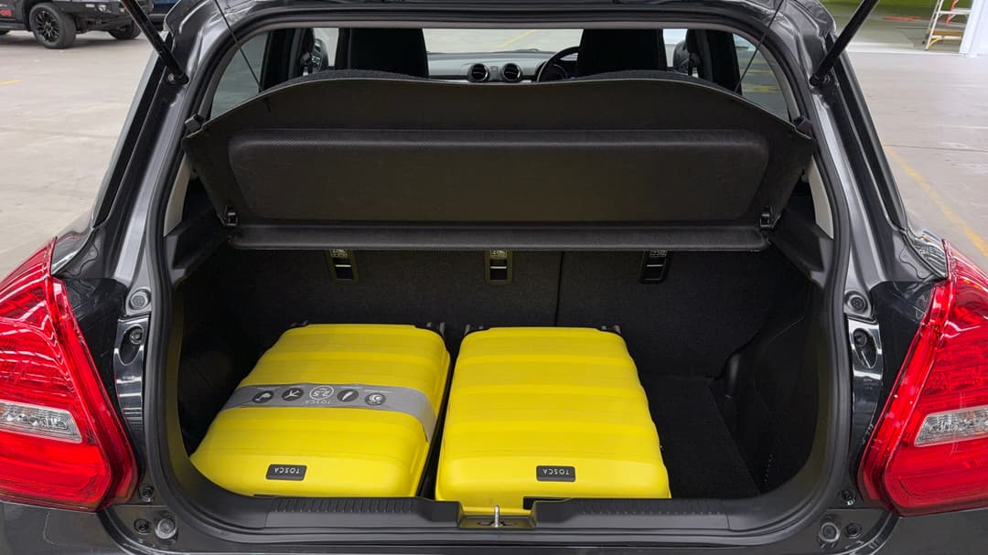 2023 Suzuki Swift Gl Navi Plus, Automatic, 18593 km, Boot Inside View with Luggage