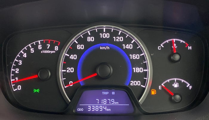 2016 Hyundai Grand i10 ASTA 1.2 (O) VTVT, Petrol, Manual, 33,893 km, Odometer Image