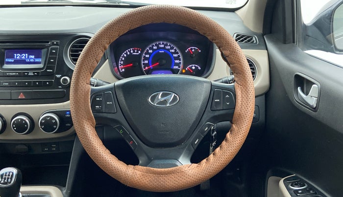 2016 Hyundai Grand i10 SPORTZ 1.2 KAPPA VTVT, Petrol, Manual, 87,260 km, Steering Wheel Close Up