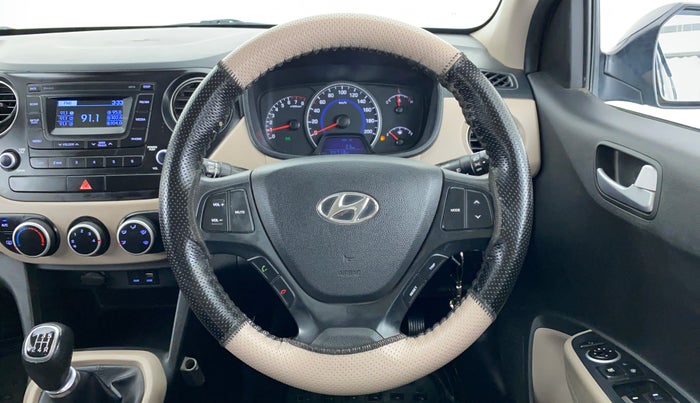 2016 Hyundai Grand i10 SPORTZ 1.2 KAPPA VTVT, Petrol, Manual, 34,917 km, Steering Wheel Close Up