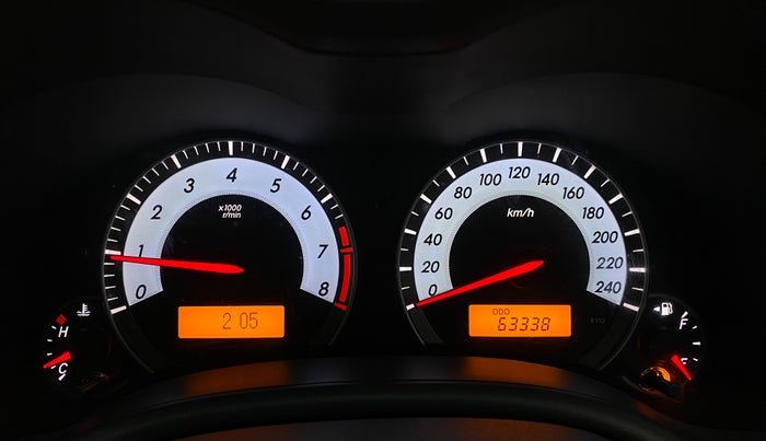 2012 Toyota Corolla Altis GL, Petrol, Manual, Odometer Image