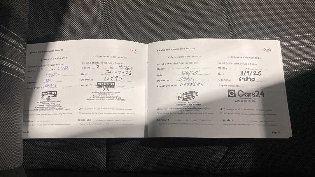 2021 Kia Cerato Sport, Automatic, 69903 km, Service History