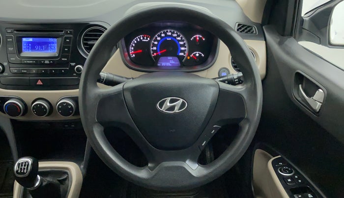 2014 Hyundai Grand i10 SPORTZ 1.2 KAPPA VTVT, Petrol, Manual, 26,499 km, Steering Wheel Close Up