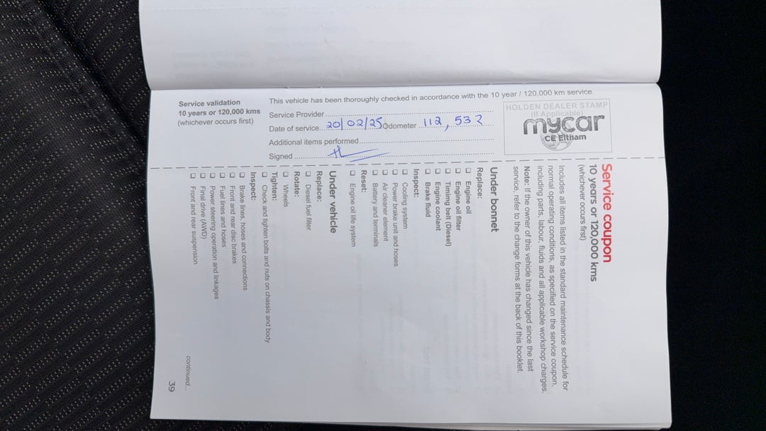 2018 Holden Commodore Rs, Automatic, 125498 km, Service History