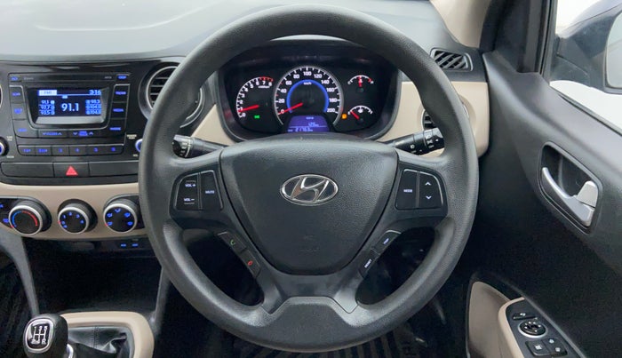 2016 Hyundai Grand i10 SPORTZ 1.2 KAPPA VTVT, Petrol, Manual, 21,825 km, Steering Wheel Close Up