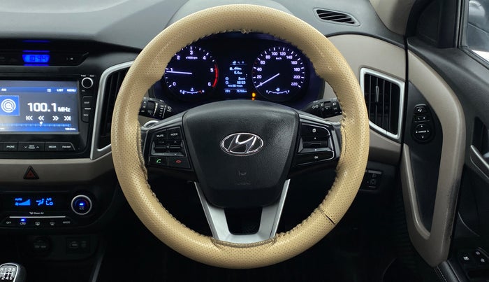 2017 Hyundai Creta 1.6 SX (O) CRDI, Diesel, Manual, 75,815 km, Steering Wheel Close Up