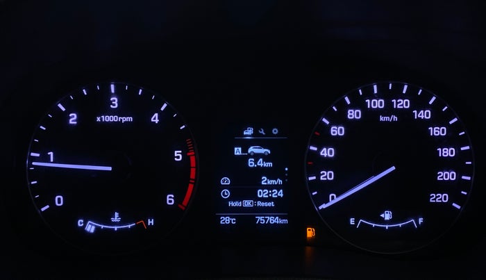 2017 Hyundai Creta 1.6 SX (O) CRDI, Diesel, Manual, 75,815 km, Odometer Image