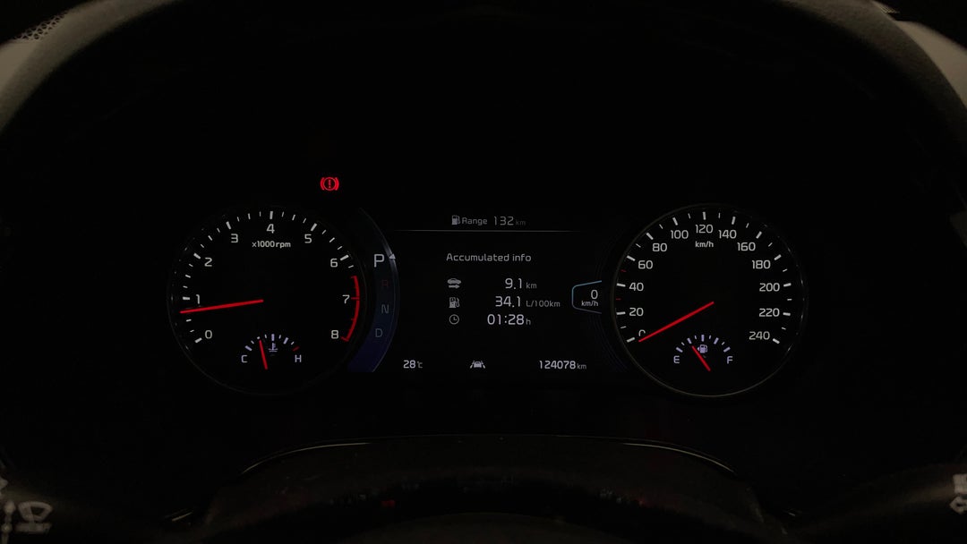 2020 Kia Seltos Gt-line (AWD), Automatic, 124078 km, Odometer View