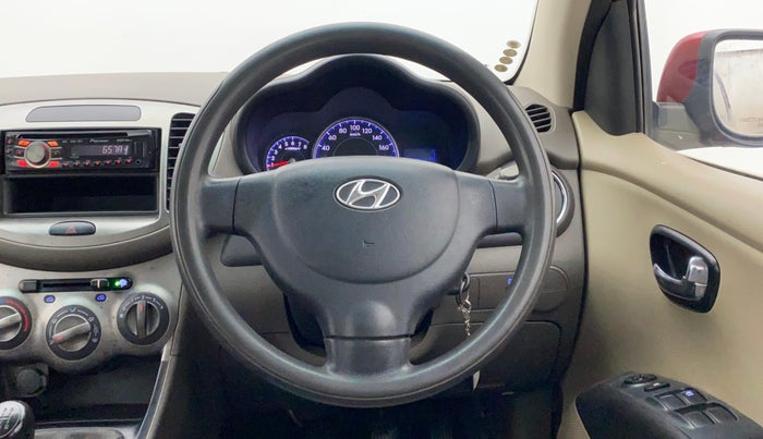 2011 Hyundai i10 MAGNA 1.2, Petrol, Manual, 1,30,587 km, Steering Wheel Close Up