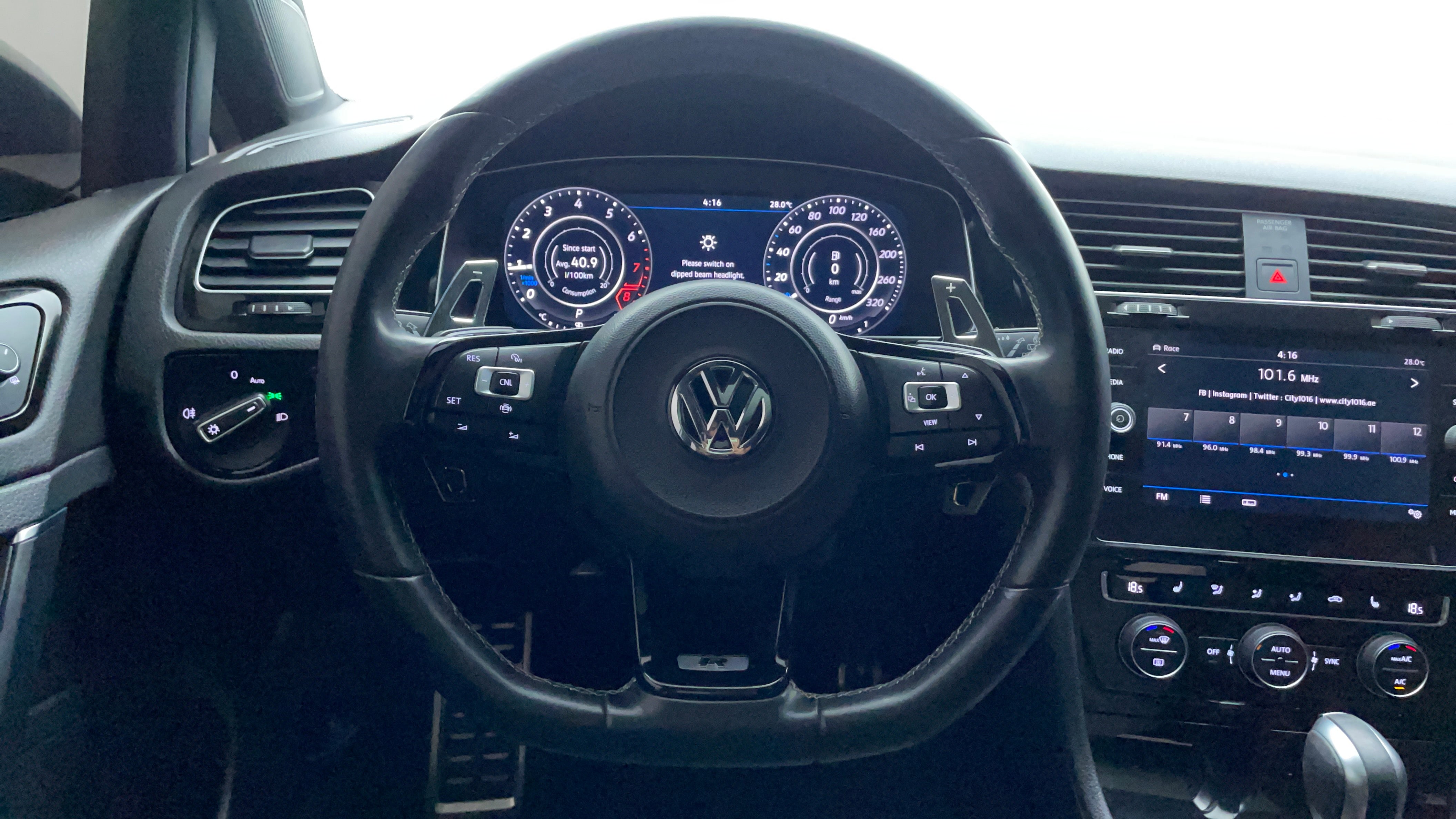 Volkswagen Golf-Steering Wheel Close-up