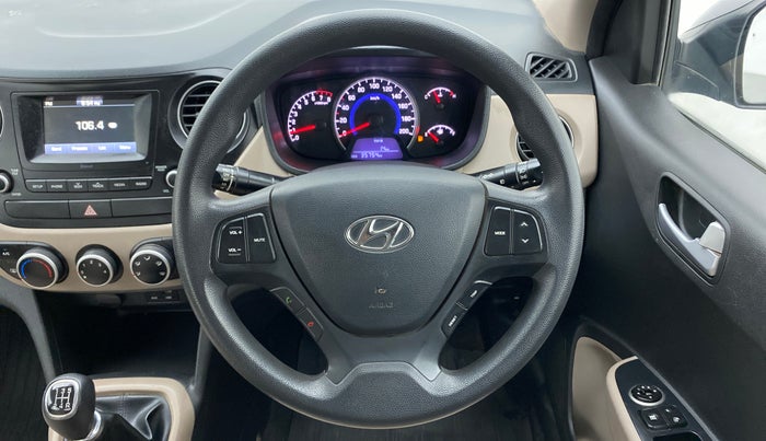 2017 Hyundai Grand i10 SPORTZ 1.2 KAPPA VTVT, Petrol, Manual, 36,038 km, Steering Wheel Close Up