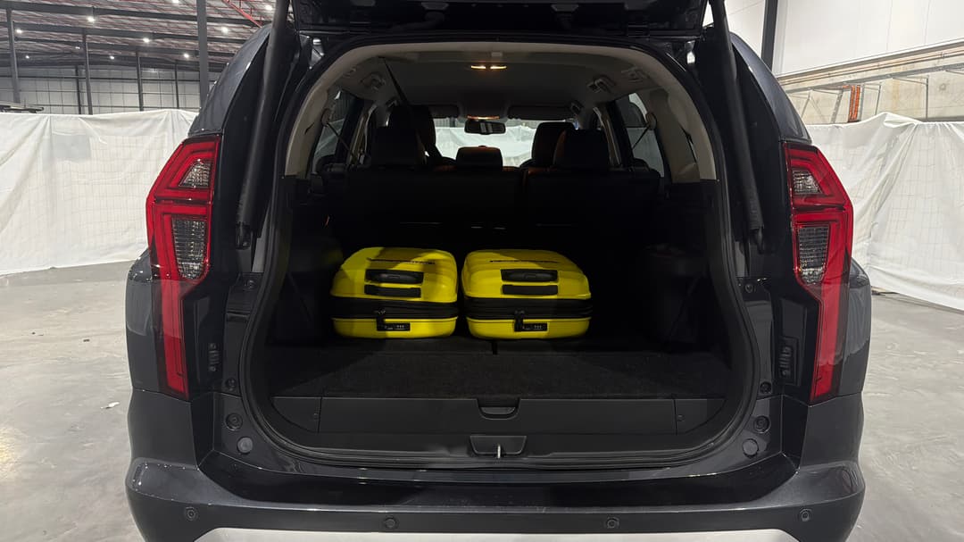 2022 Mitsubishi Pajero Sport Exceed (4WD) 7 Seat, Automatic, 49463 km, Boot Inside View with Luggage