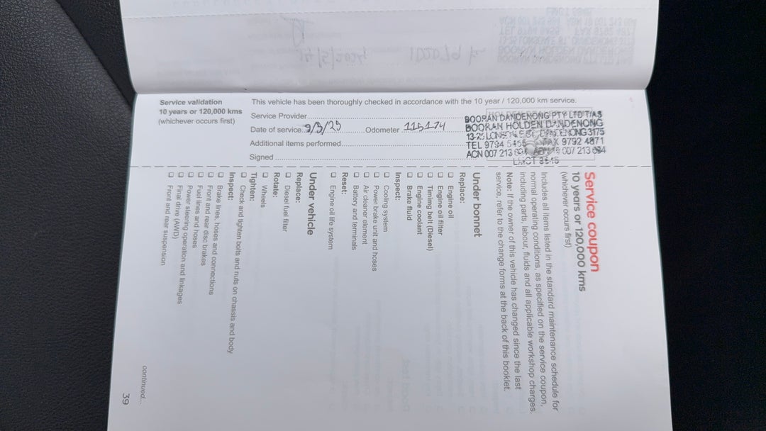 2017 Holden Calais Tourer, Automatic, 126265 km, Service History