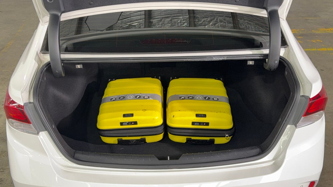 Boot Inside View with Luggage