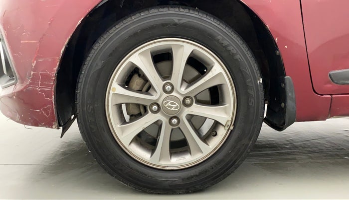 2013 Hyundai Grand i10 ASTA (O) 1.2 KAPPA VTVT, Petrol, Manual, 1,17,857 km, Left Front Wheel