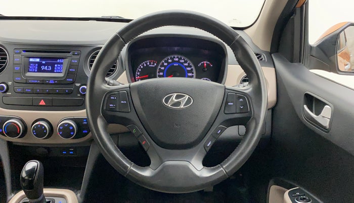 2016 Hyundai Grand i10 ASTA AT 1.2 KAPPA VTVT, Petrol, Automatic, 34,612 km, Steering Wheel Close Up