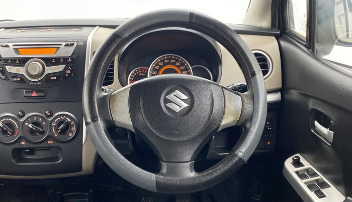 2013 Maruti Wagon R 1.0 VXI, Petrol, Manual, 67,293 km, Steering Wheel Close Up