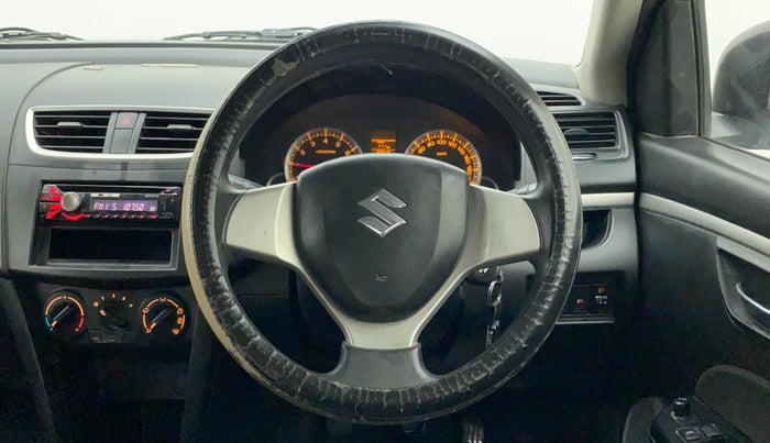 2013 Maruti Swift VXI, Petrol, Manual, 99,639 km, Steering Wheel Close Up