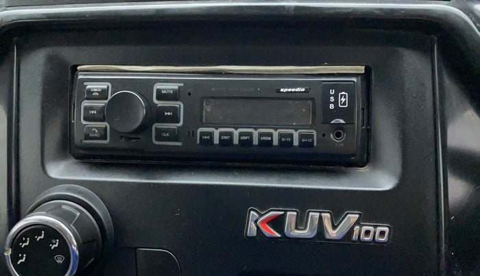 2017 Mahindra Kuv100 K4 6 STR, Petrol, Manual, 56,780 km, Infotainment system - Button has minor damage