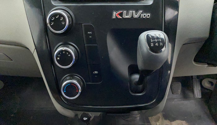 2017 Mahindra Kuv100 K4 6 STR, Petrol, Manual, 56,780 km, AC Unit - Directional switch has minor damage