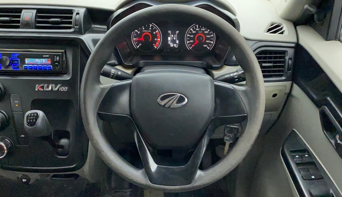 2017 Mahindra Kuv100 K4 6 STR, Petrol, Manual, 56,780 km, Steering Wheel Close Up