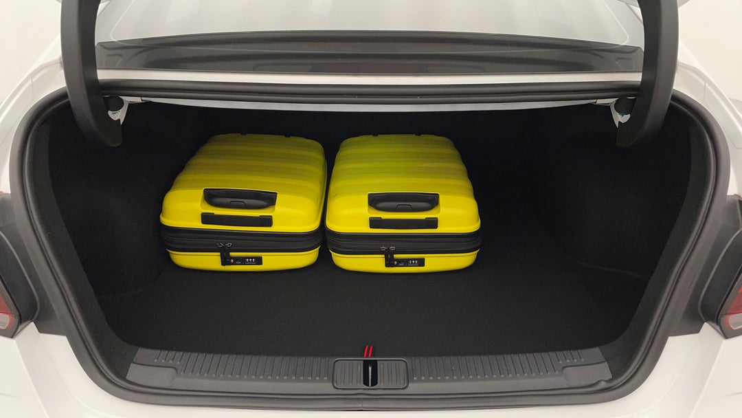 Boot Inside View with Luggage