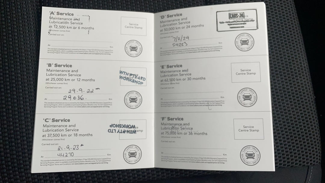 2020 Subaru Liberty 2.5i Awd, Automatic, 54224 km, Service History