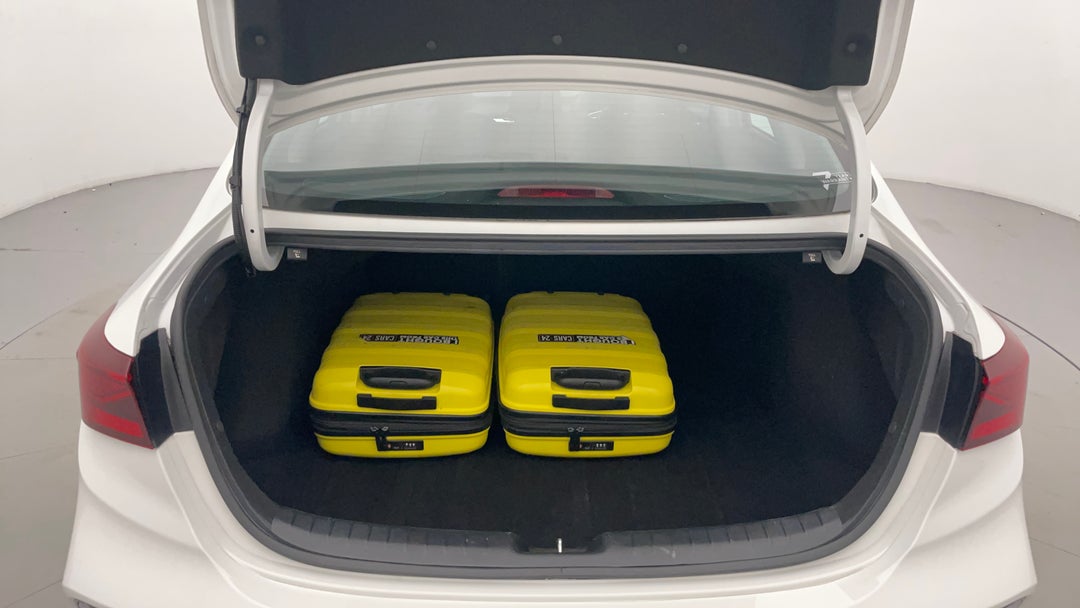 Boot Inside View with Luggage