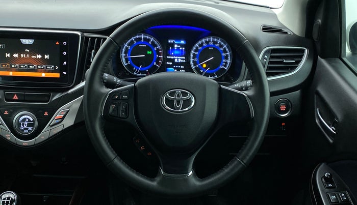 2021 Toyota Glanza V, Petrol, Manual, 18,647 km, Steering Wheel Close Up