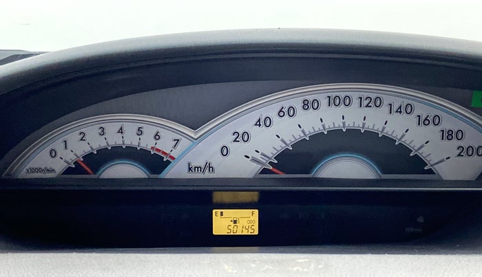2011 Toyota Etios V, Petrol, Manual, 50,158 km, Odometer Image