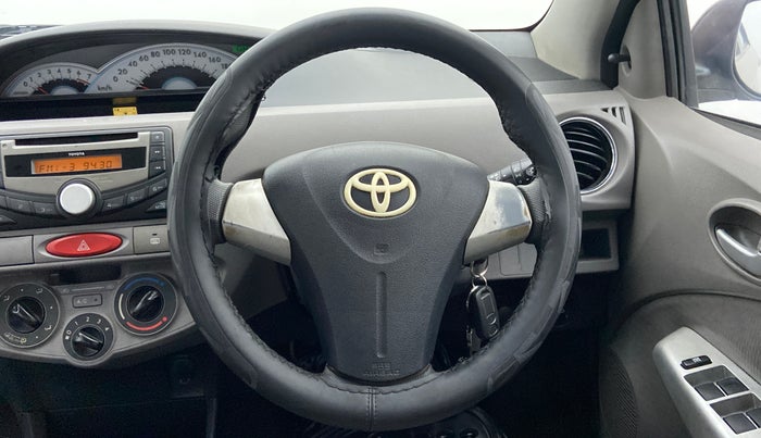 2011 Toyota Etios V, Petrol, Manual, 50,158 km, Steering Wheel Close Up