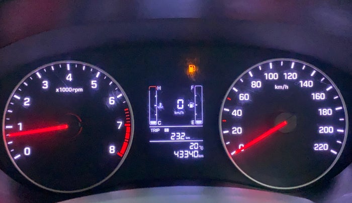 2019 Hyundai Elite i20 SPORTZ PLUS 1.2, Petrol, Manual, 43,340 km, Odometer Image