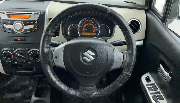 2014 Maruti Wagon R 1.0 VXI, Petrol, Manual, 63,214 km, Steering Wheel Close Up