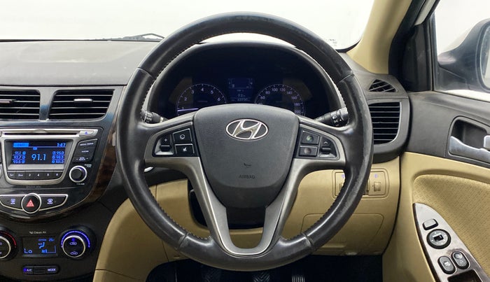 2016 Hyundai Verna FLUIDIC 1.6 SX VTVT OPT, Petrol, Manual, 63,769 km, Steering Wheel Close Up
