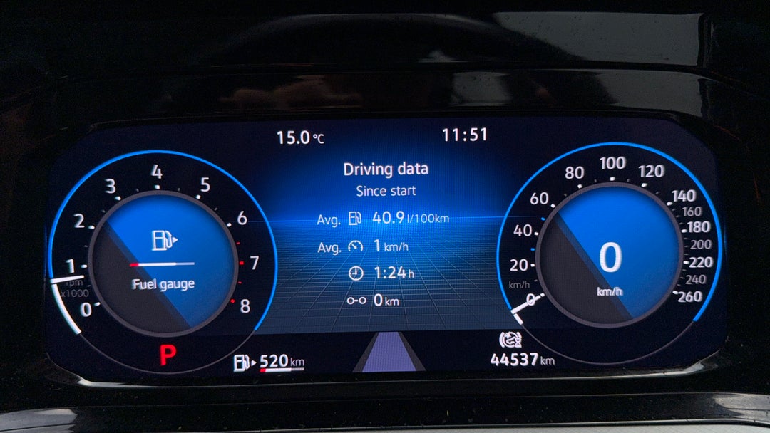 2022 Volkswagen Golf 110tsi Life, Automatic, 44537 km, Odometer View