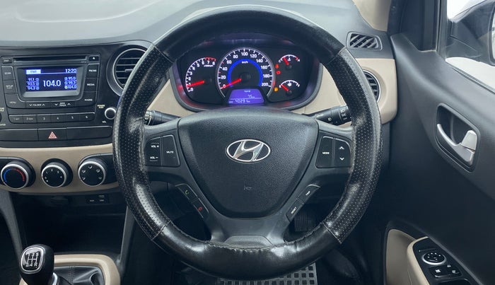 2016 Hyundai Grand i10 SPORTZ 1.2 KAPPA VTVT, Petrol, Manual, 40,381 km, Steering Wheel Close Up