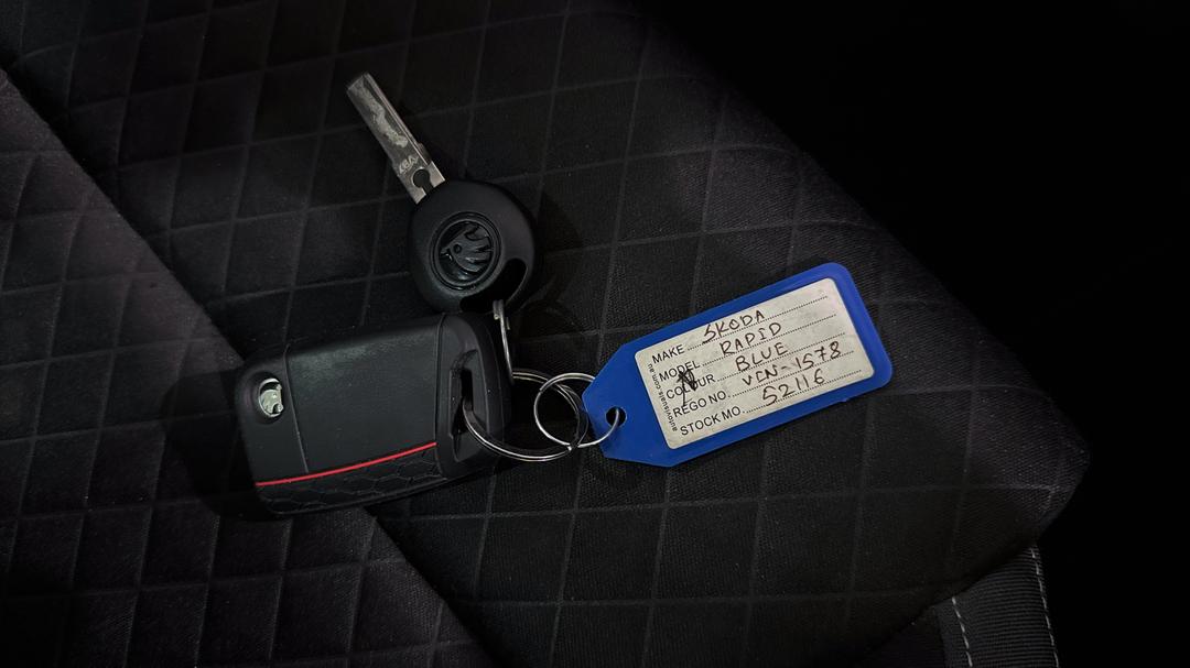 2018 SKODA Rapid Spaceback 92 Tsi, Automatic, 52040 km, Key Close-up