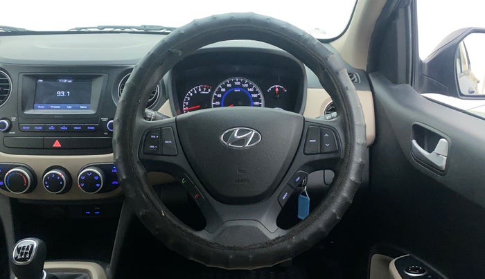 2017 Hyundai Grand i10 SPORTZ 1.2 KAPPA VTVT, Petrol, Manual, 17,238 km, Steering Wheel Close Up
