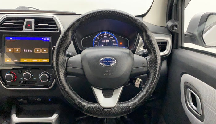 2021 Datsun Redi Go T(O) 1.0 AMT, Petrol, Automatic, 8,466 km, Steering Wheel Close Up