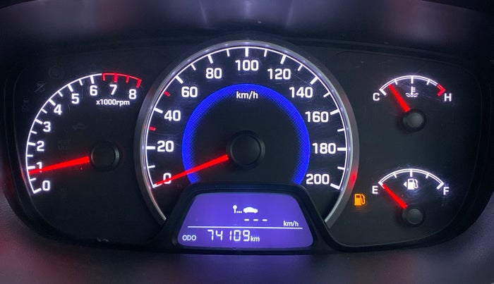 2017 Hyundai Grand i10 MAGNA 1.2 KAPPA VTVT, CNG, Manual, 74,148 km, Odometer Image