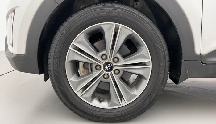 2017 Hyundai Creta SX PLUS AT 1.6 PETROL, Petrol, Automatic, 86,697 km, Left Front Wheel